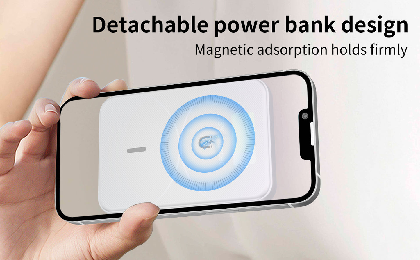 3 IN 1 15W Power Bank Magnetic charger for iphone Android, Watch earphone wireless